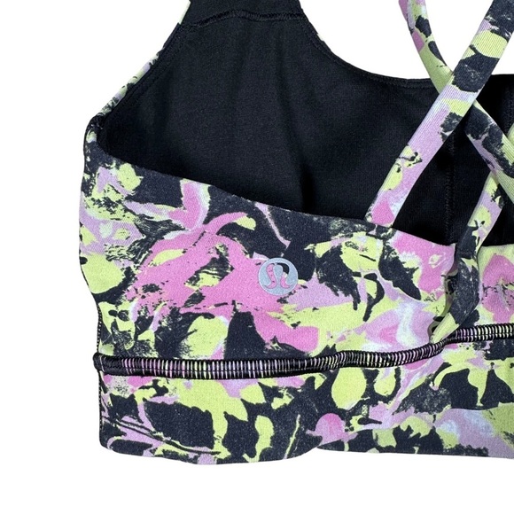 LULULEMON Energy Bra in Inflect Floral Highlight Yellow Multi - Picture 8 of 10